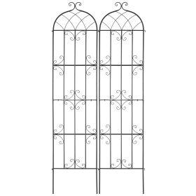 2 Packs Metal Garden Trellis for Climbing Plant Support 87x20 in Rustproof