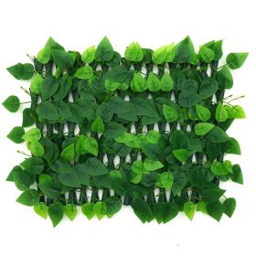 10inch*78inch Retractable and adjustable simulated greenery hedge, plastic simulated vine fence, balcony and patio partition, protective greenery
