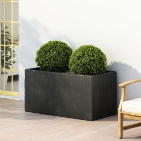 OUTDOOR LARGE SQUARE MGO PLANTER 35''L