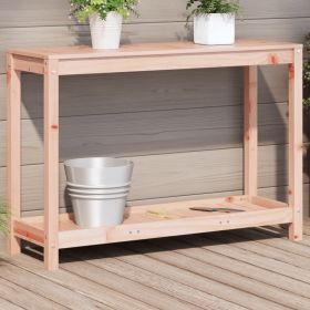 Potting Table with Shelf 42.5"x13.8"x29.5" Solid Wood Douglas
