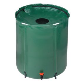 50 Gallon Folding Rain Barrel Water Collector Green (Color: Green)