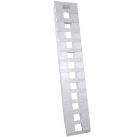 Heavy Duty Ramps With Top Hook Attaching End, Universal Loading Ramp For Motorcycle, Tractor, ATV UT 72 X 14 6600 LBS 1 Pair 2 Ramps Silver Alumi (Color: Silver)